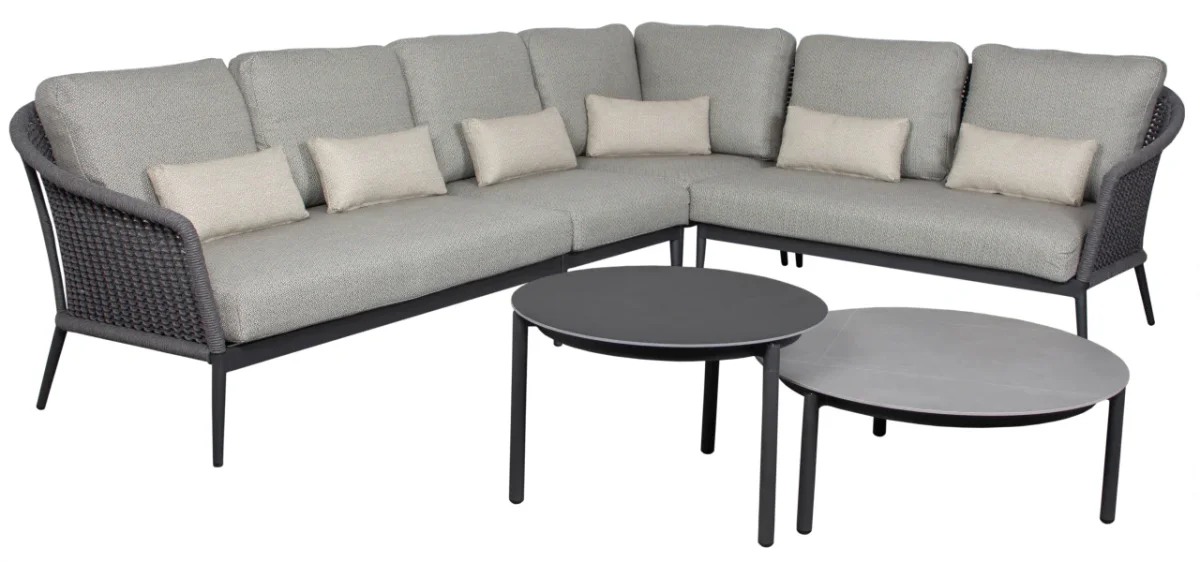 DeVries Modular Lounge-Set Lanzarote Rope grey – Bild 2