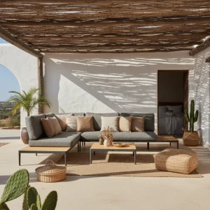 Zeo Living Lounge "Cubaro" Teak/Aluminium