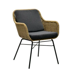 Zeo Living Sessel "Rio" natur/anthrazit