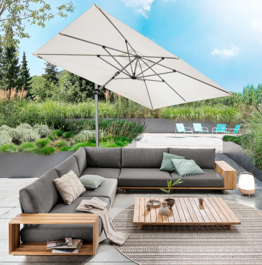 Zeo Living Lounge-Set Mistral 4tlg. Teak – Bild 2